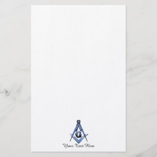 Masonic Minds (blauw) Briefpapier