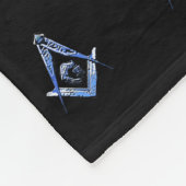 Masonic Minds (blauw) Fleece Deken (Hoek)