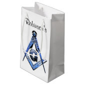 Masonic Minds (blauw) Klein Cadeauzakje (Achterkant Gekanteld)
