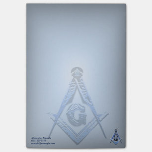 Masonic Minds (blauw) Post-it® Notes