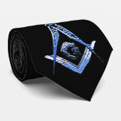 Masonic Minds (blauw) Stropdas (Opgerold)
