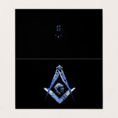 Masonic Minds (blauw) Visitekaartjes (Buitenkant ongevouwen)