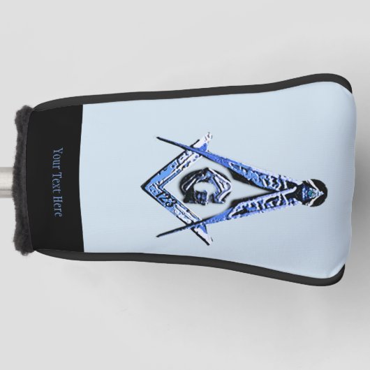 Masonic Minds (BLUE) Golfheadcover (Voorkant)