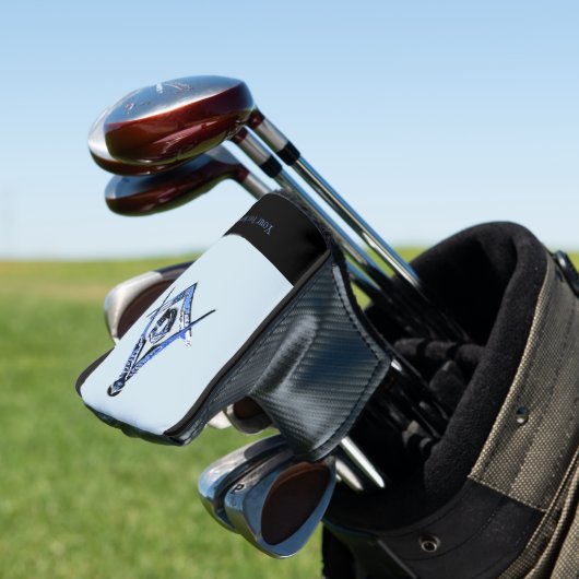 Masonic Minds (BLUE) Golfheadcover (Insitu)