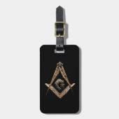 Masonic Minds (Golden) Bagagelabel (Voorkant verticaal)