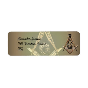 Masonic Minds (Golden) Etiket