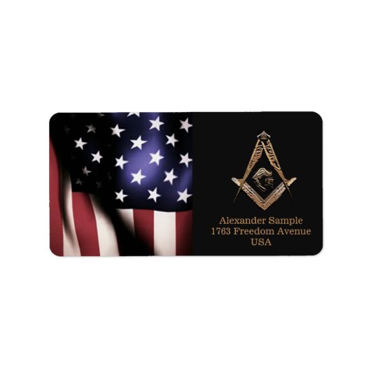 Masonic Minds (Golden) Etiket (Voorkant)