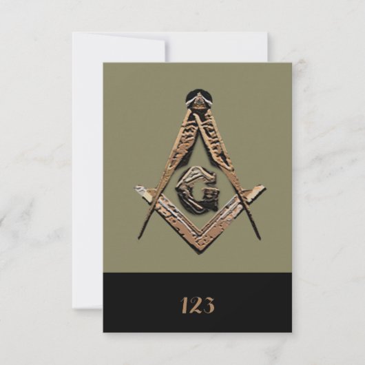 Masonic Minds (Golden) Kaart (Voorkant)