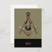 Masonic Minds (Golden) Kaart (Voorkant / Achterkant)