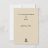 Masonic Minds (Golden) Kaart (Achterkant)