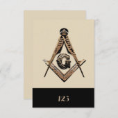 Masonic Minds (Golden) Kaart (Voorkant / Achterkant)