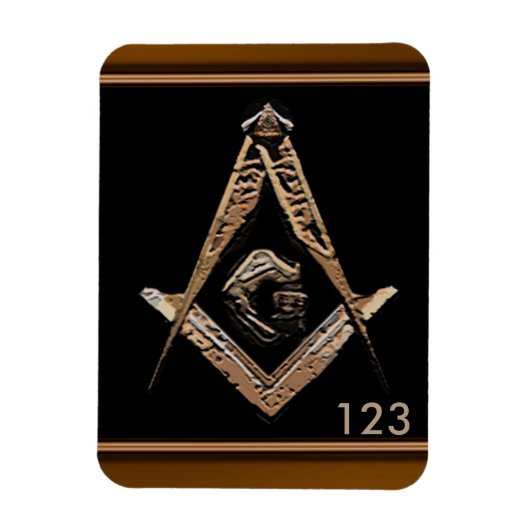 Masonic Minds (Golden) Magneet (Verticaal)