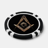 Masonic Minds (Golden) Poker Chips (Enkel)