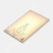 Masonic Minds (Golden) Post-it® Notes (Schuin)