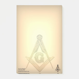 Masonic Minds (Golden) Post-it® Notes