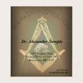 Masonic Minds (Golden) Visitekaartjes (Binnenkant ongevouwen)
