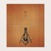 Masonic Minds (GoldenWooded) Visitekaartjes (Buitenkant ongevouwen)