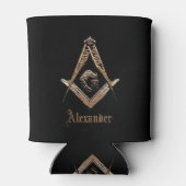 Masonic Minds (Gouden Bruin) Blikjeskoeler (Achterkant)