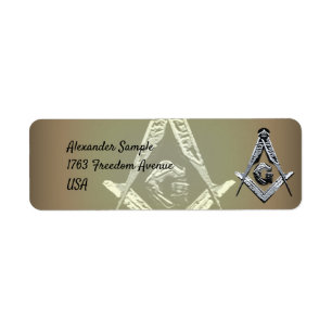 Masonic Minds (Silvery) Etiket