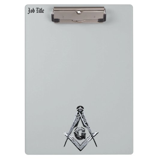 Masonic Minds (Silvery) Klembord (Voorkant)