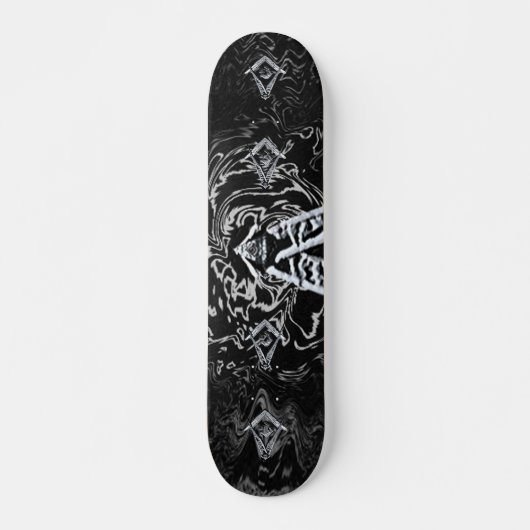 Masonic Minds (Silvery) Skateboard (Voorkant)