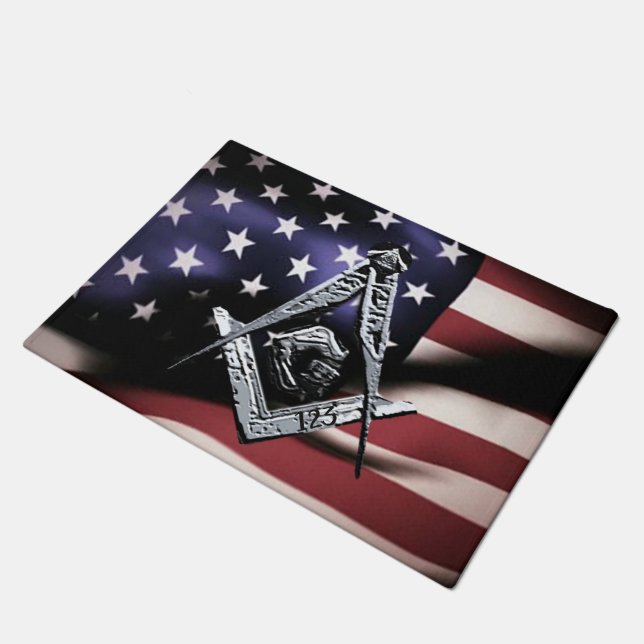 Masonic Minds (Silvery) USA Deurmat (Schuin)