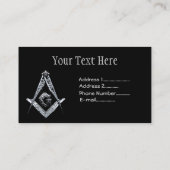 Masonic Minds (Silvery) Visitekaartje (Achterkant)