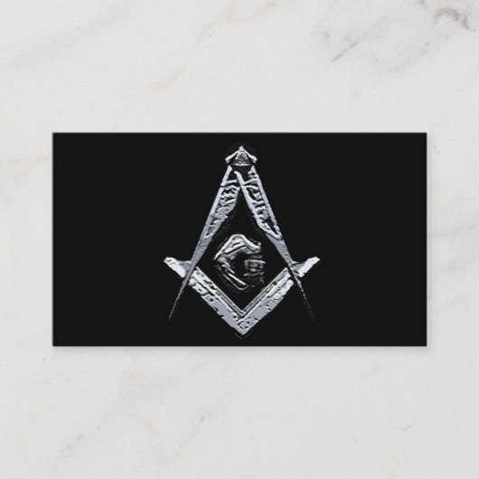 Masonic Minds (Silvery) Visitekaartje (Voorkant)