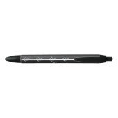 Masonic Minds (Silvery) Zwarte Inkt Pen (Achterkant)