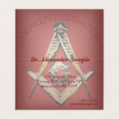 Masonic Minds (Swish) Visitekaartjes (Binnenkant ongevouwen)
