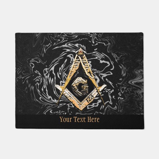 Masonic Minds (YellowishSwish) Deurmat (Voorkant)