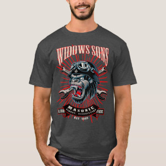 Masonic Monster Widows Sons WSMRA T-shirt