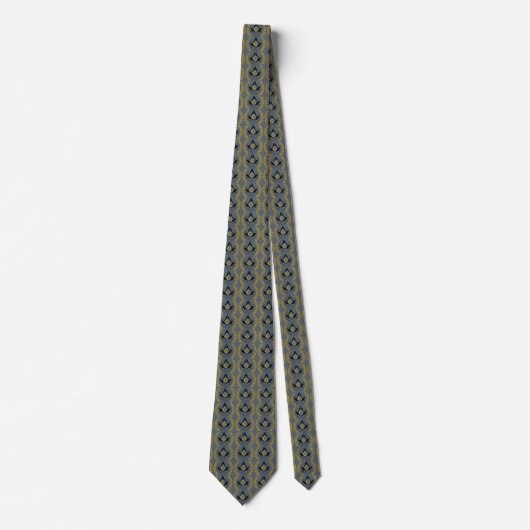 Masonic necktie (beide zijden bedrukt) stropdas (Voorkant)