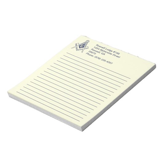 Masonic Note Pad Notitieblok (Gedraaid)