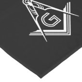 Masonic Party Decorations | Zwart witfreemason Lange Tafelloper (Hoek)
