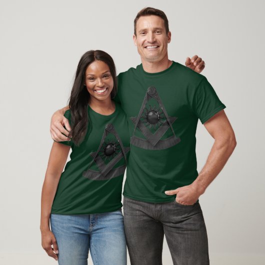 Masonic Past Master Emblem Stealth Freemason T-shirt (Unisex)