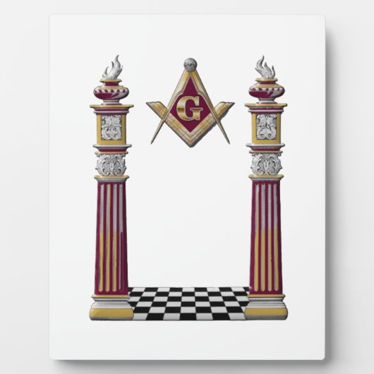 Masonic Pillars Fotoplaat (Voorkant)