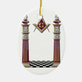 Masonic Pillars Keramisch Ornament (Voorkant)