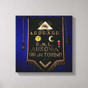 Masonic Regalia van de Orde van Turijn Canvas Afdruk