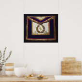 Masonic Regalia van de Orde van Turijn Poster (Keuken)