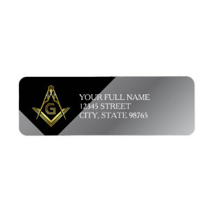 Masonic Return Address Labels