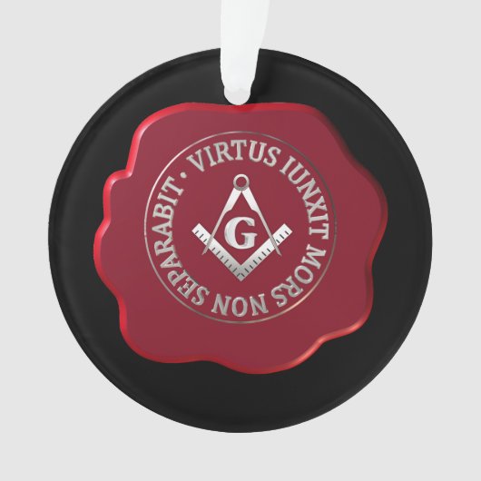 Masonic sceau de cire (devant)