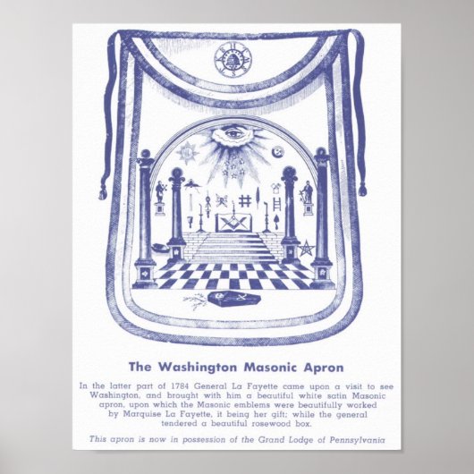 Masonic Schort van George Washington Poster (Voorkant)