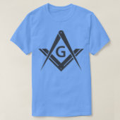 Masonic Shirt Square Compass Stealth Modern Freema (Design voorkant)