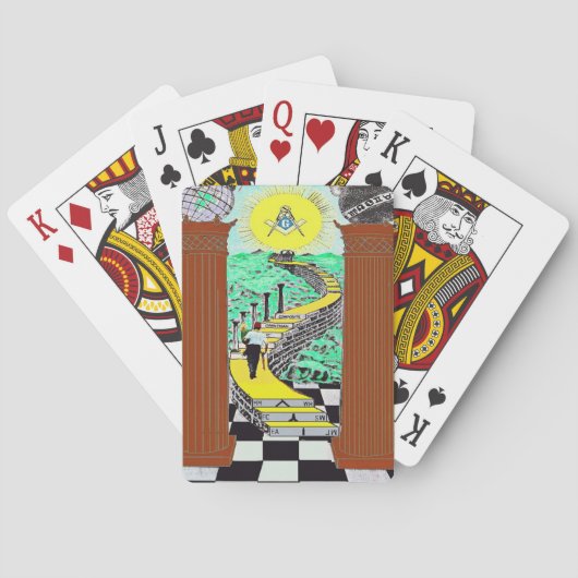 Masonic Shriner-speelkaarten Pokerkaarten (Achterkant)