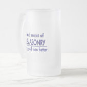 Masonic & Shriners Emblem personaliseren Matglas Bierpul (Voorkant links)