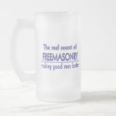 Masonic & Shriners Emblem personaliseren Matglas Bierpul (Links)