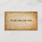 Masonic-sjabloon voor visitekaartjes | rustiek per (Achterkant)