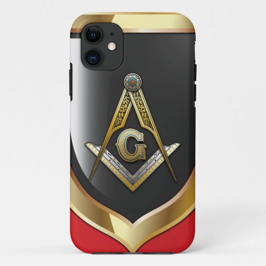 Masonic Square and Compass Case-Mate iPhone Case (Achterkant)