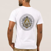 Masonic Square and Compass T-shirt (Achterkant)